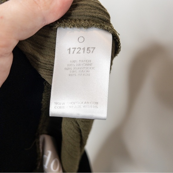 Anthropologie Dolan Womens Size XS Wide Leg Cropped Gaucho Pants Olive Green - Picture 9 of 12